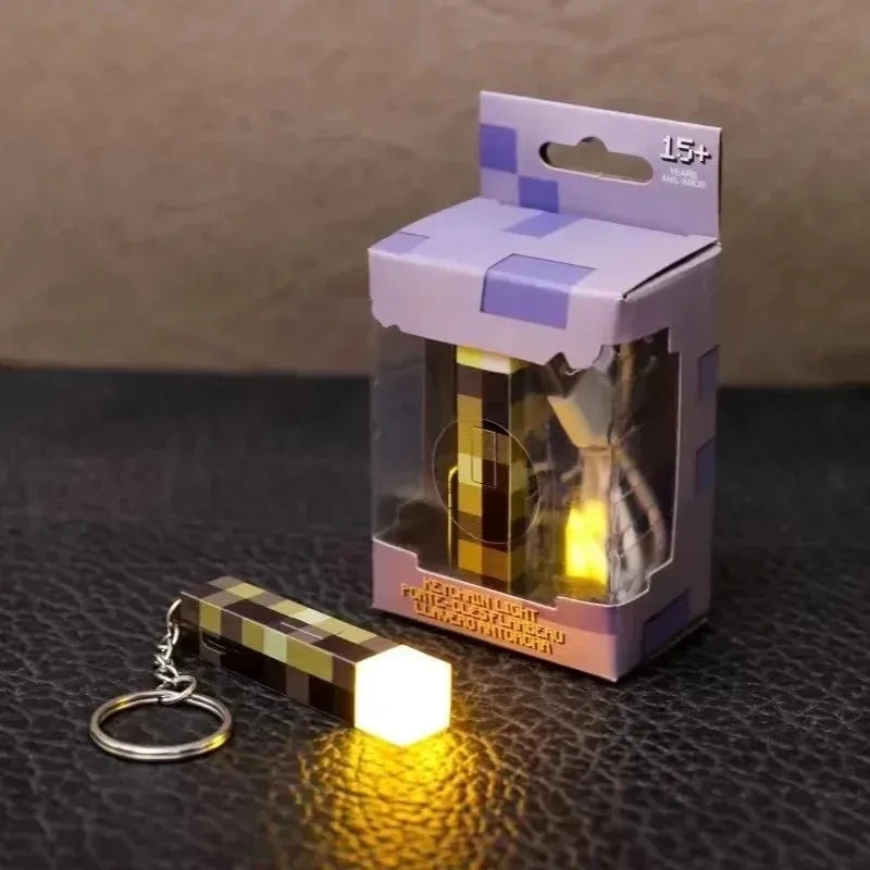 Minecraft Torch Key Chain