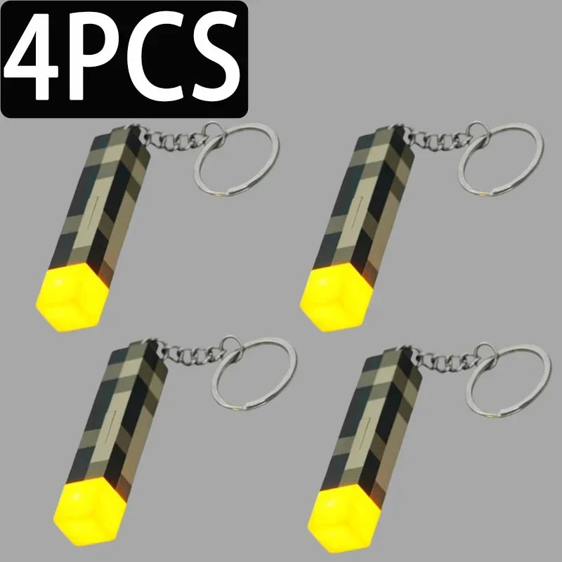 Minecraft Torch Key Chain