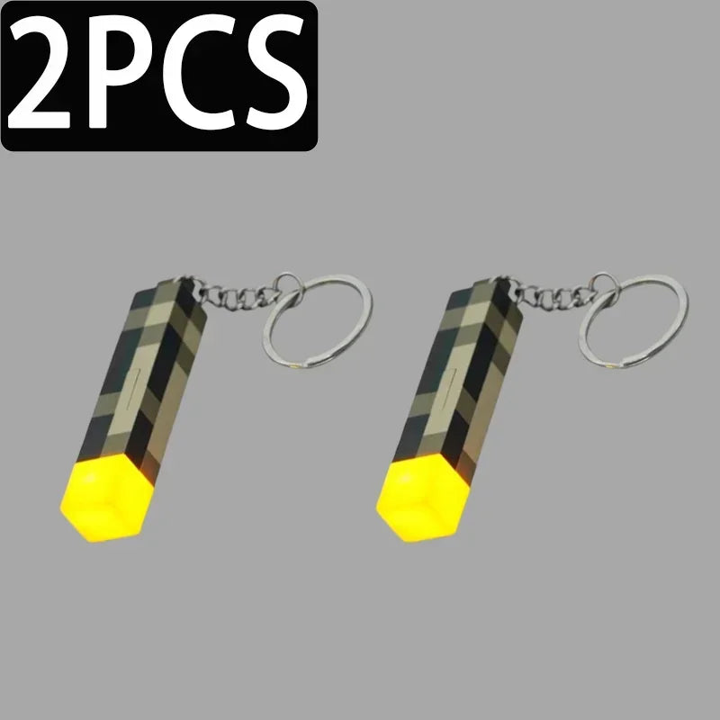 Minecraft Torch Key Chain