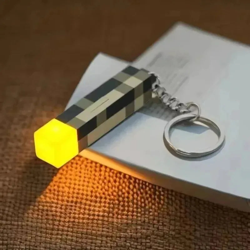 Minecraft Torch Key Chain